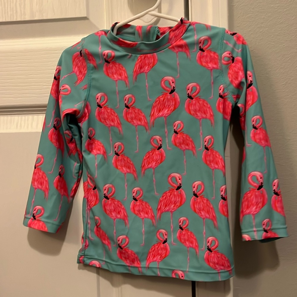Shade Critters flamingo rashguard